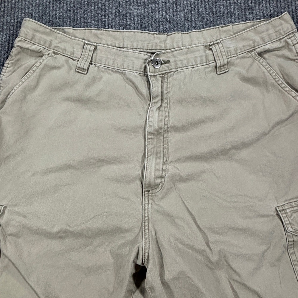 Wrangler Cargo‎ Shorts Mens 40 Tan Khaki Cotton Casual Utility Outdoor